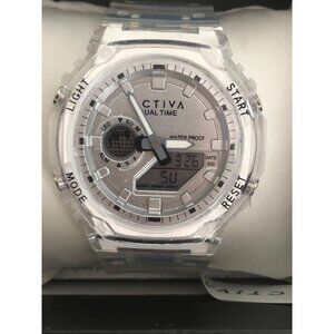NIB Activa Recon X Invicta Digital Unisex Watch Transparent White